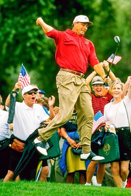 Tom Lehmann celebrates