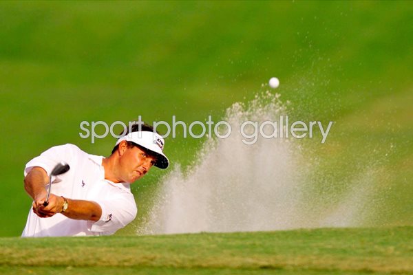 Phil Mickelson hits it out of the sand 