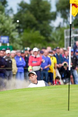Sergio Garcia plays out of a bunker 