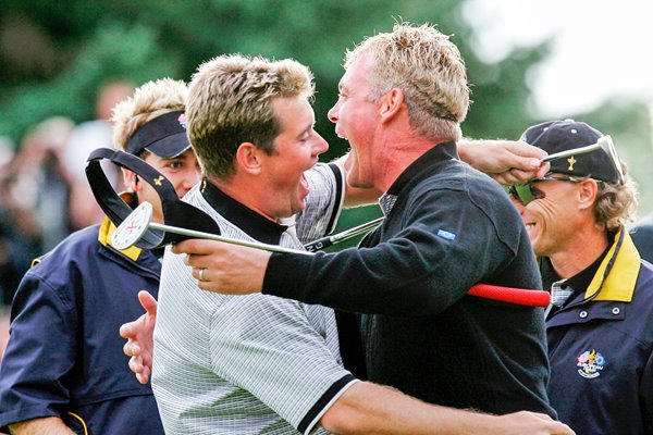 Darren Clarke and Lee Westwood 