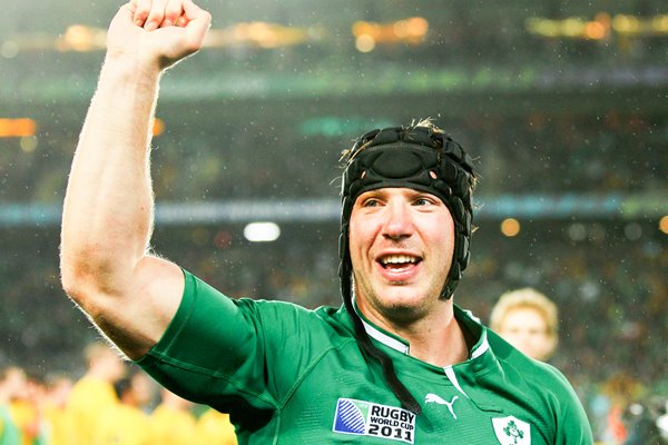 Stephen Ferris celebrates Ireland v Australia