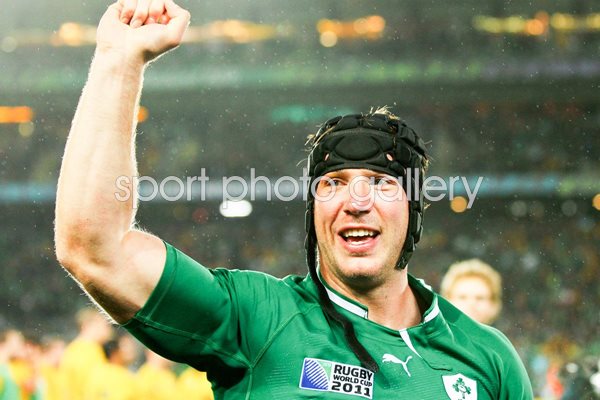 Stephen Ferris celebrates Ireland v Australia