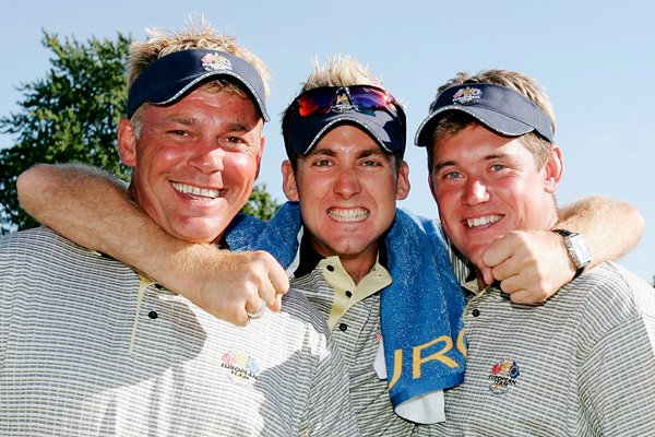 Lee Westwood, Ian Poulter and Darren Clarke