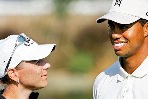 Tiger Woods and Annika Sorenstam 