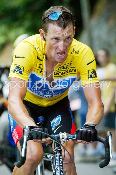 Lance Armstrong climbs to Luz-Ardiden