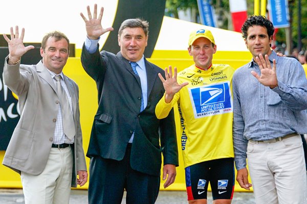 Hinault, Merckx, Armstrong and Indurain