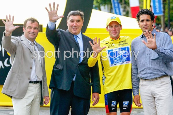 Hinault, Merckx, Armstrong and Indurain