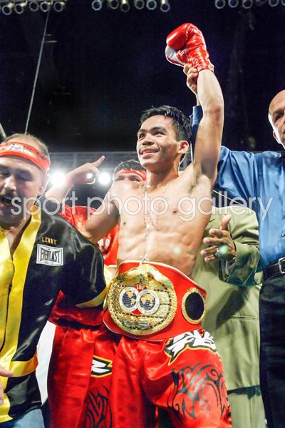 Manny Pacquiao celebrates