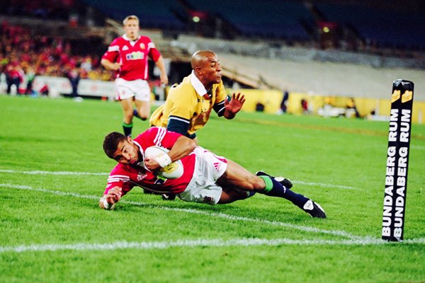 Jason Robinson British Lions scores v Australia Sydney 2001