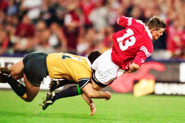 Brian O'Driscoll British Lions scores v Australia Brisbane 2001