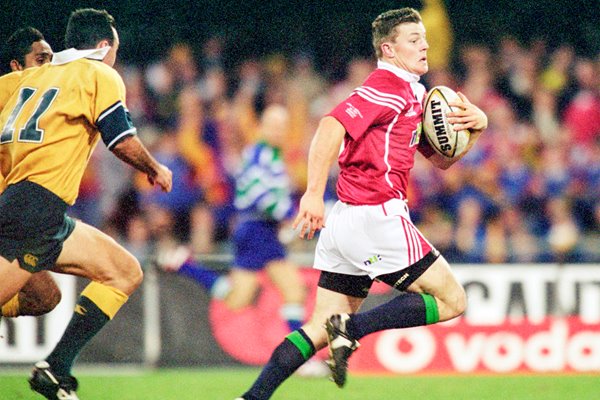 Brian O'Driscoll British Lions try v Australia Brisbane 2001
