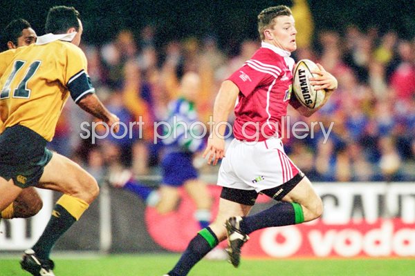 Brian O'Driscoll British Lions try v Australia Brisbane 2001