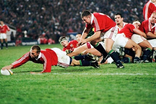 Matt Dawson British Lions scores v South Africa Ellis Park 1997