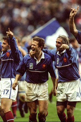 French team celebrate
