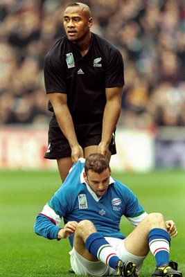 Jonah Lomu and Nicola Mazzucato