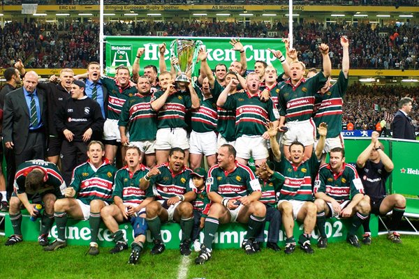 Leicester Tigers celebrate Heineken Cup 