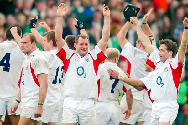 Richard Hill celebrates Grand Slam