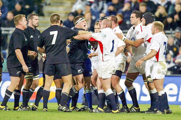 England forwards clash with the All Blacks