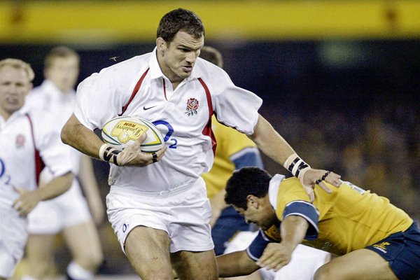 Martin Johnson of England in action