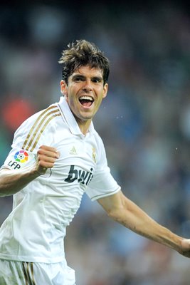 Kaka of Real Madrid celebrates