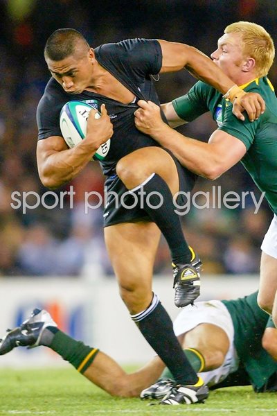 Jerry Collins of New Zealand in action