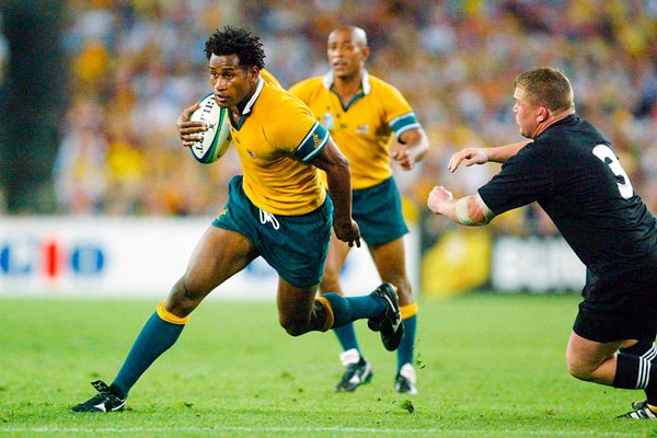 Lote Tuqiri of the Wallabies in action