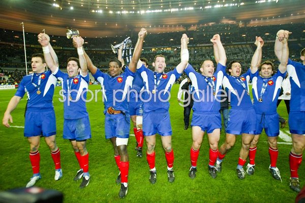 French team celebrate 