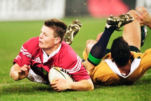 Brian O'Driscoll British Lions try v Australia 1st Test Brisbane 2001