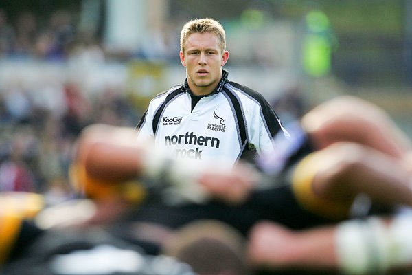 Newcastle captain Johnny Wilkinson looks on 