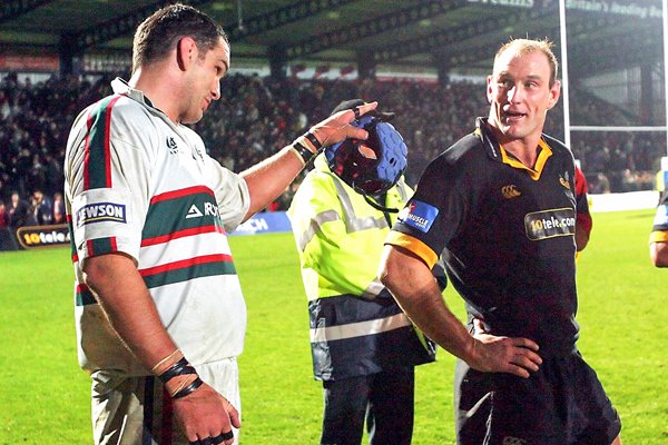 Martin Johnson and Lawrence Dallaglio 