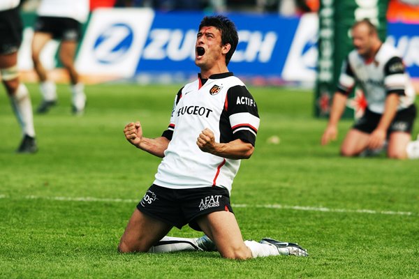 Xavier Garbajosa of Toulouse celebrates 