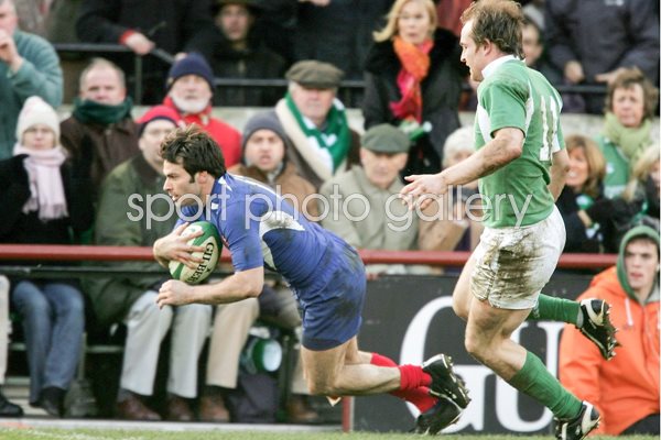 Christophe Dominici of France scores 