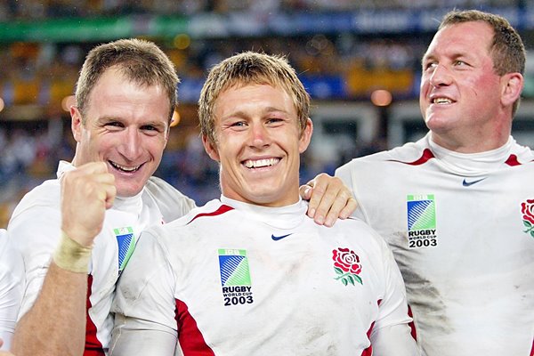 Mike Catt, Jonny Wilkinson  and Richard Hill