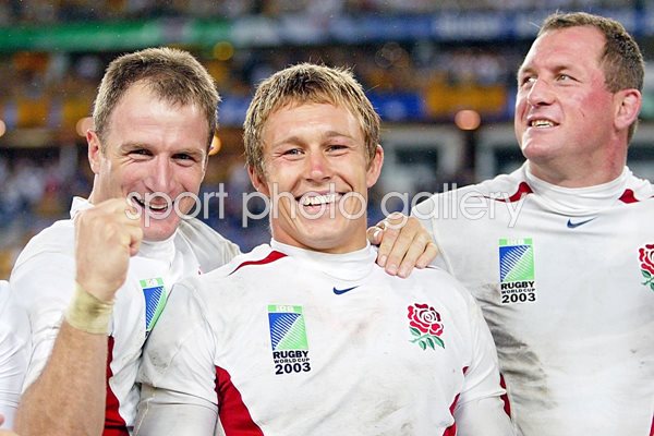 Mike Catt, Jonny Wilkinson  and Richard Hill