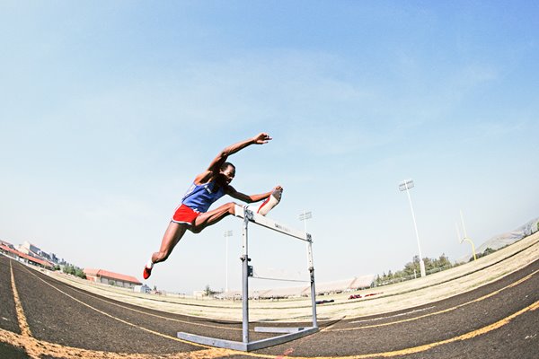 Edwin Moses training Malibu 1981