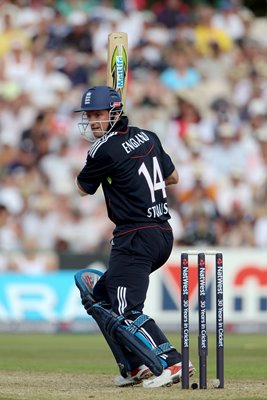 Andrew Strauss batting v Australia 2010