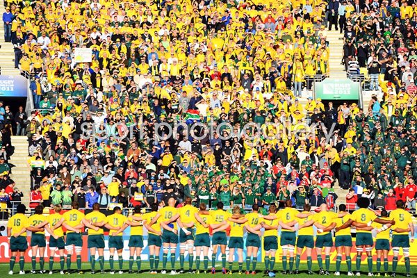 Australia Players and Fans Wellington 1/4 Final