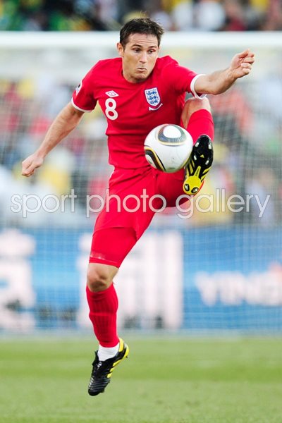 Frank Lampard in action for England v Germany