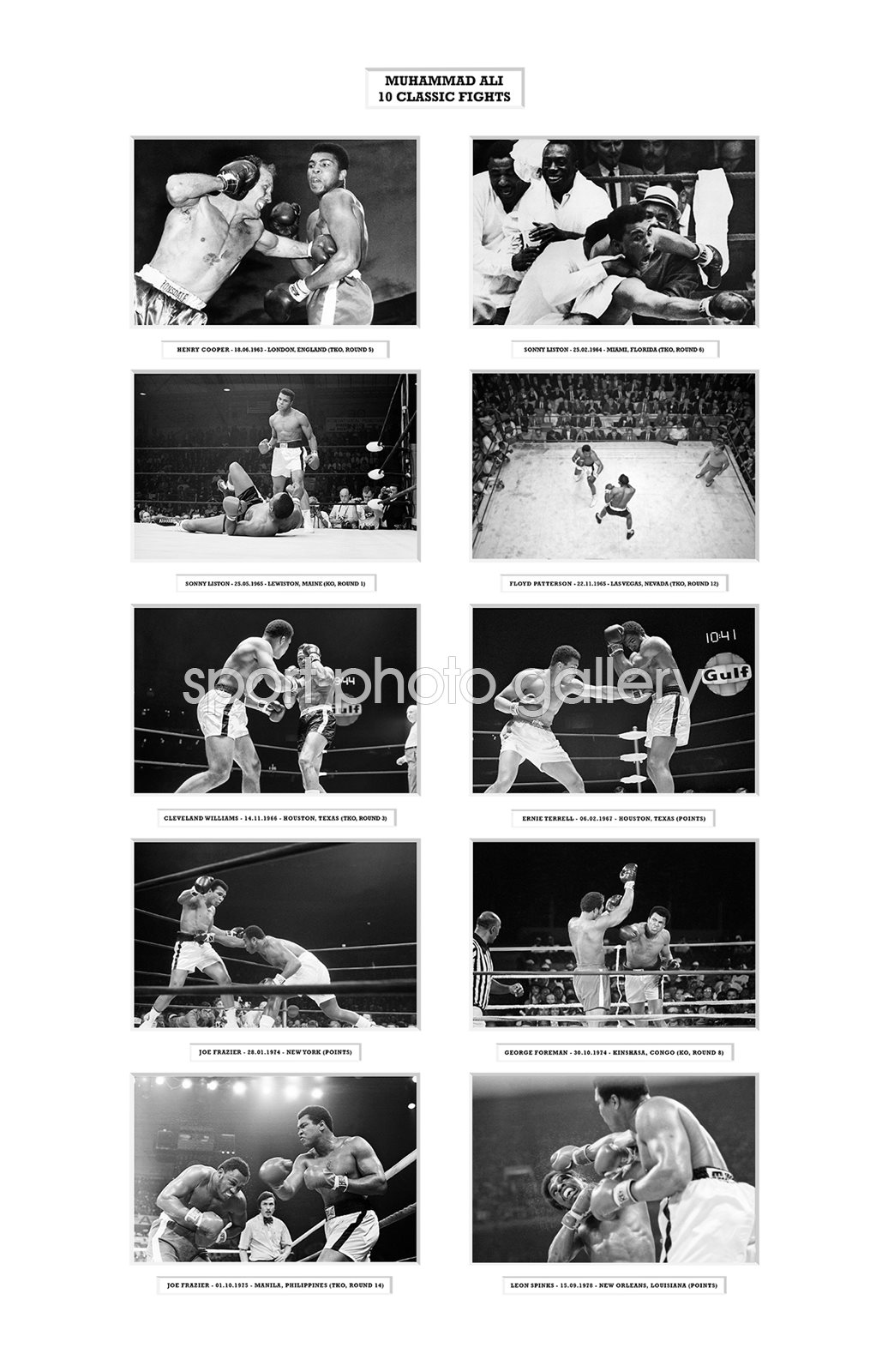   NEW - Muhammad Ali 10 Classic Fights Special