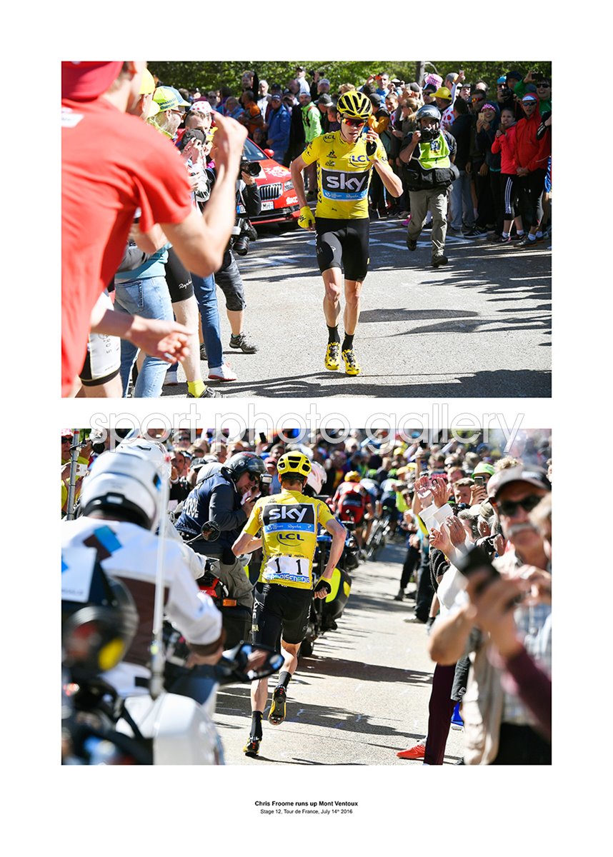  Chris Froome runs up Mont Ventoux Special
