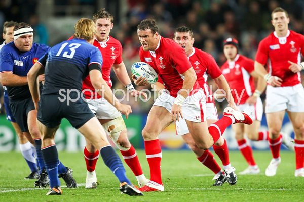 Jamie Roberts Wales v France World Cup 2011
