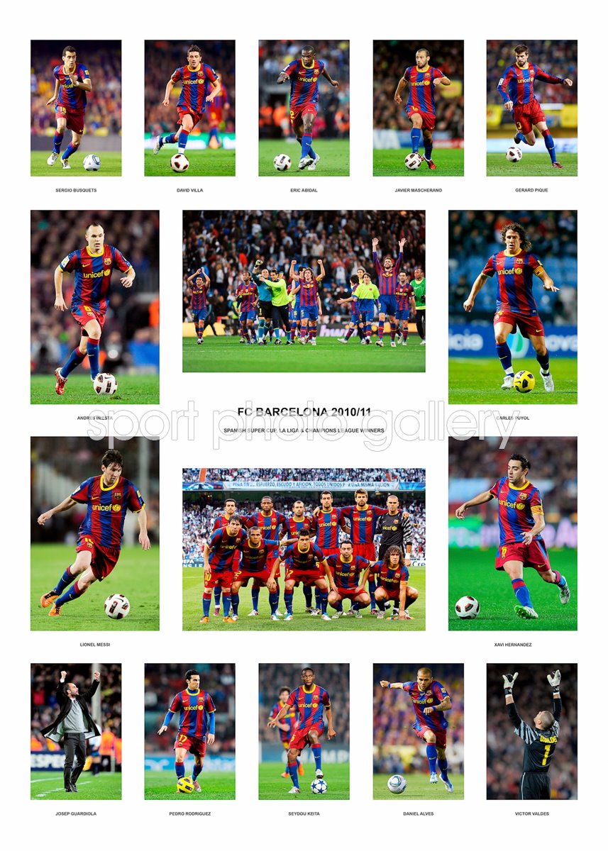 European Clubs Images | Football Posters | Andres Iniesta