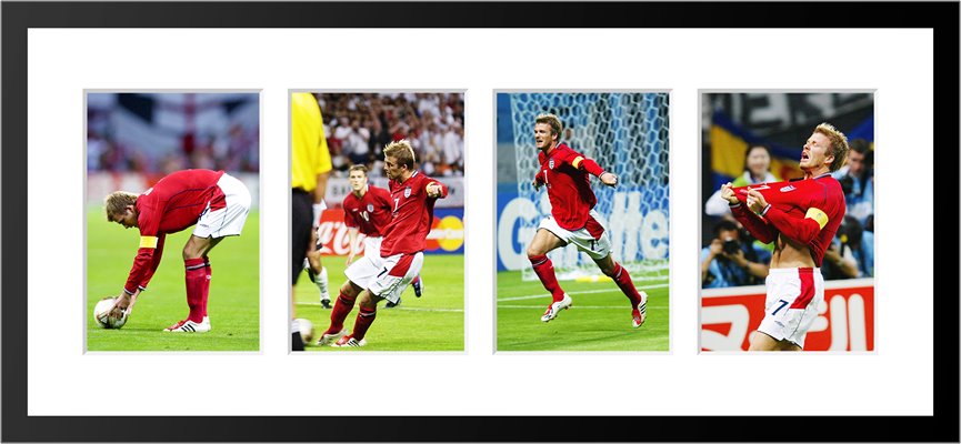2002 David Beckham Penalty v Argentina Quadruple