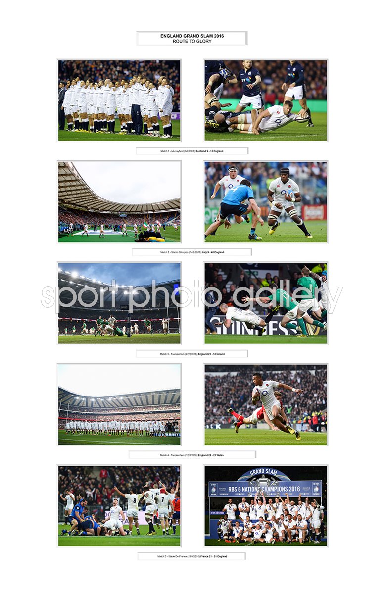 2016 England Grand Slam Route to Glory