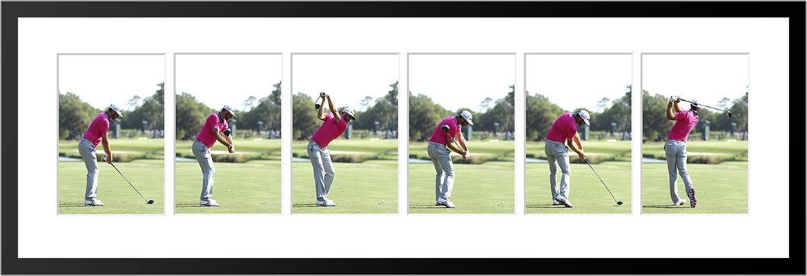 2016 Dustin Johnson USA 6 Stage Driver Swing Sequence 