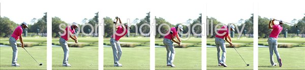 2016 Dustin Johnson USA 6 Stage Driver Swing Sequence 
