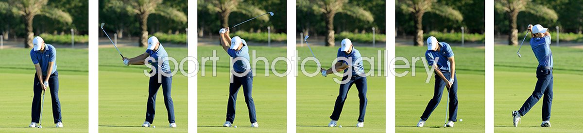 Jordan Spieth Six Stage Swing Sequence Front View