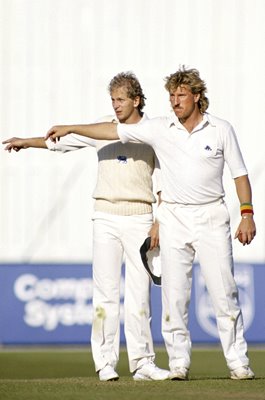 Ian Botham & David Gower England v West Indies 1984
