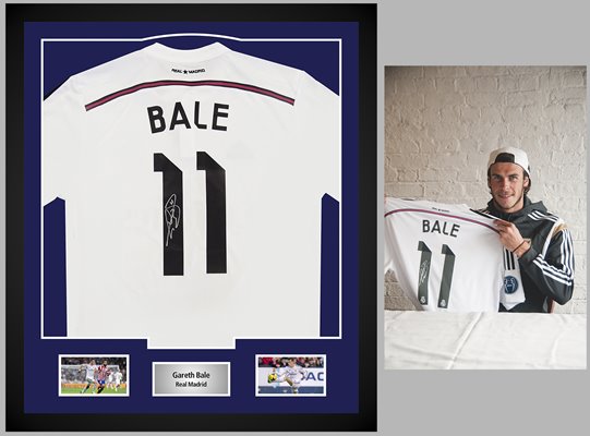 Gareth Bale Back Signed Tottenham Hotspur 2022-23 Home Shirt In Hero Frame:  Option 1