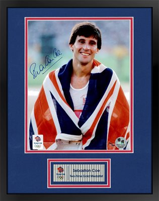 Signed Sebastian Coe Olympic Champion print - WAS £149.95 NOW £124.95